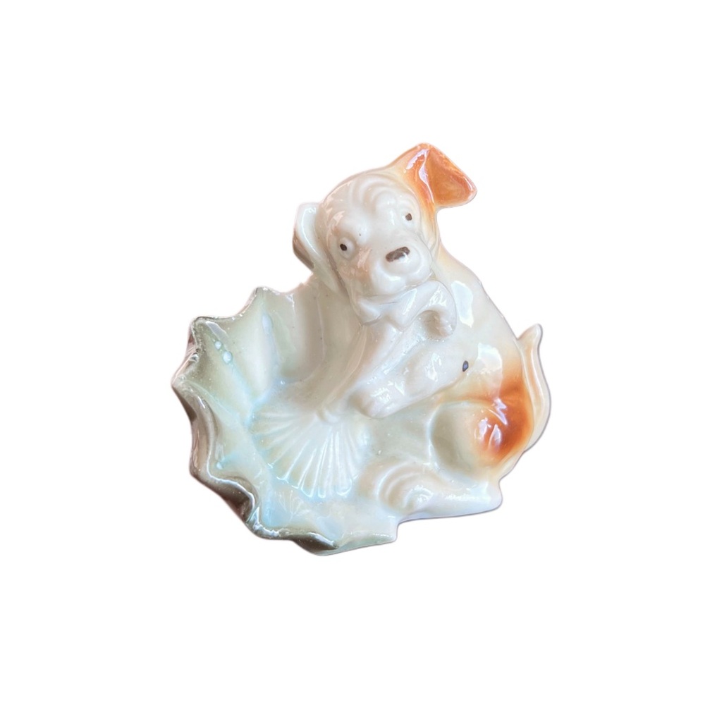 Vintage Ceramic Terrier Dog Figurine